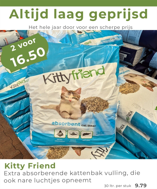 Kitty Friend kattenbakvulling zak 30 liter